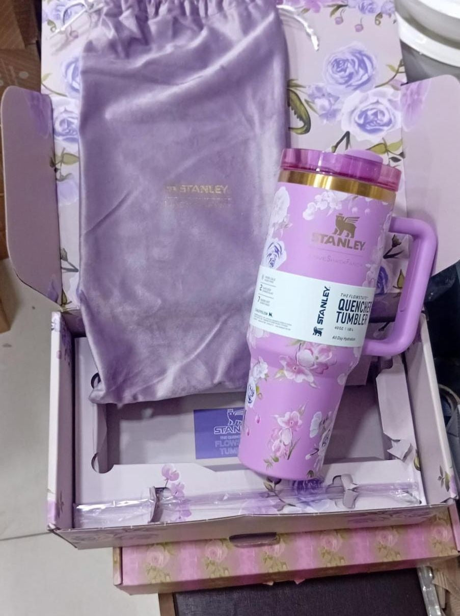 Premium STANLEY Stainless Steel Vacuum Insulated Tumbler, floral tumbler,
