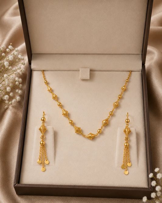 Elegant Bead Necklace Set