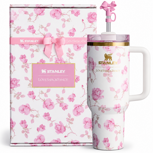 Premium STANLEY Stainless Steel Vacuum Insulated Tumbler, floral tumbler,