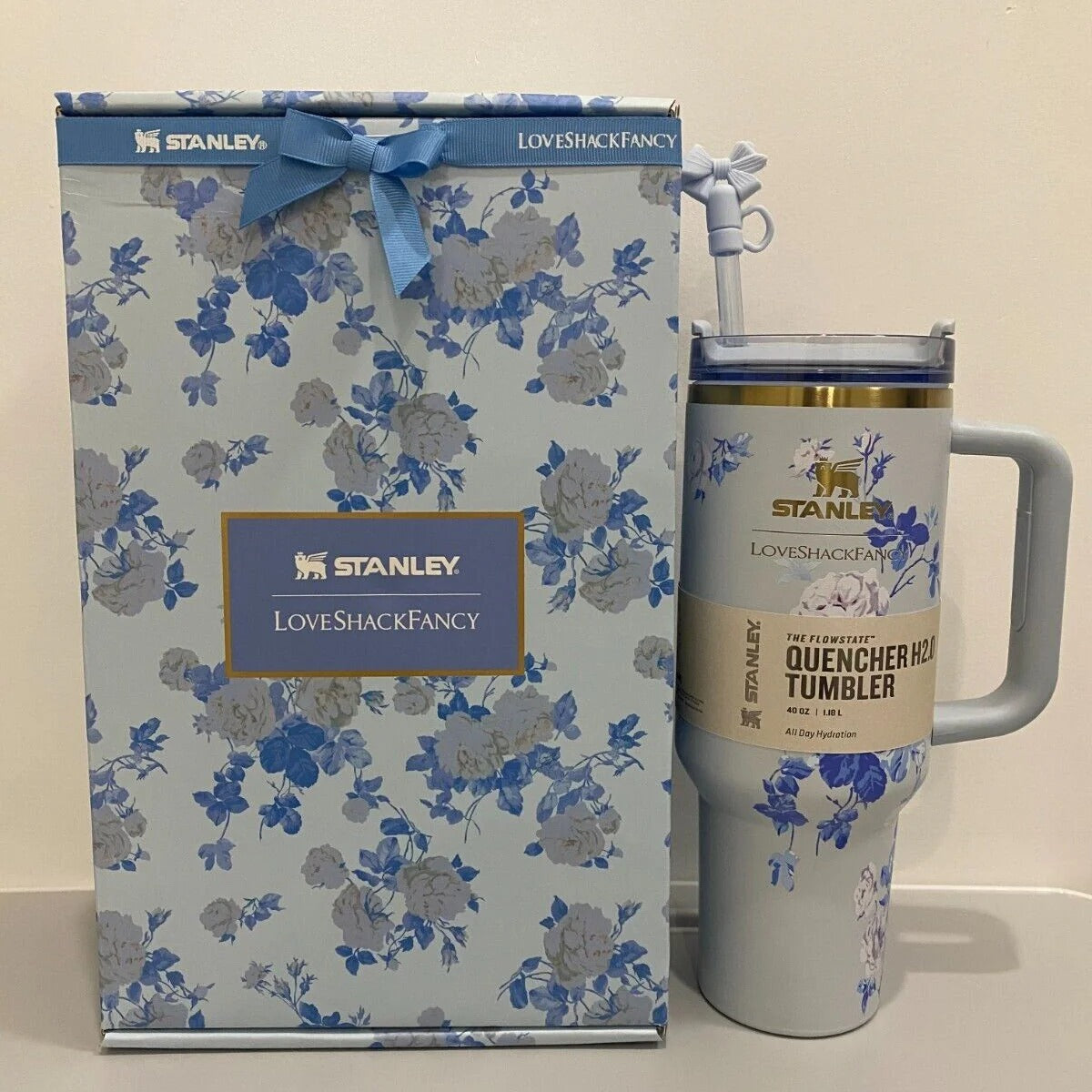 Premium STANLEY Stainless Steel Vacuum Insulated Tumbler, floral tumbler,