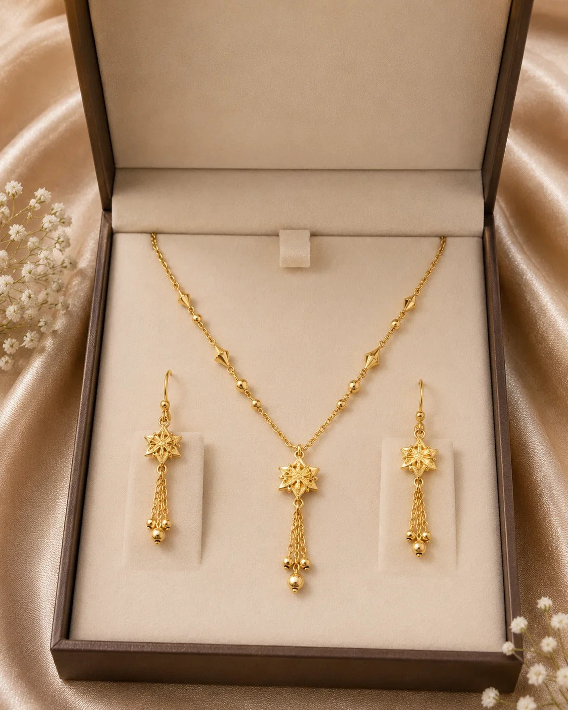 Elegant Star Tassel Necklace Set