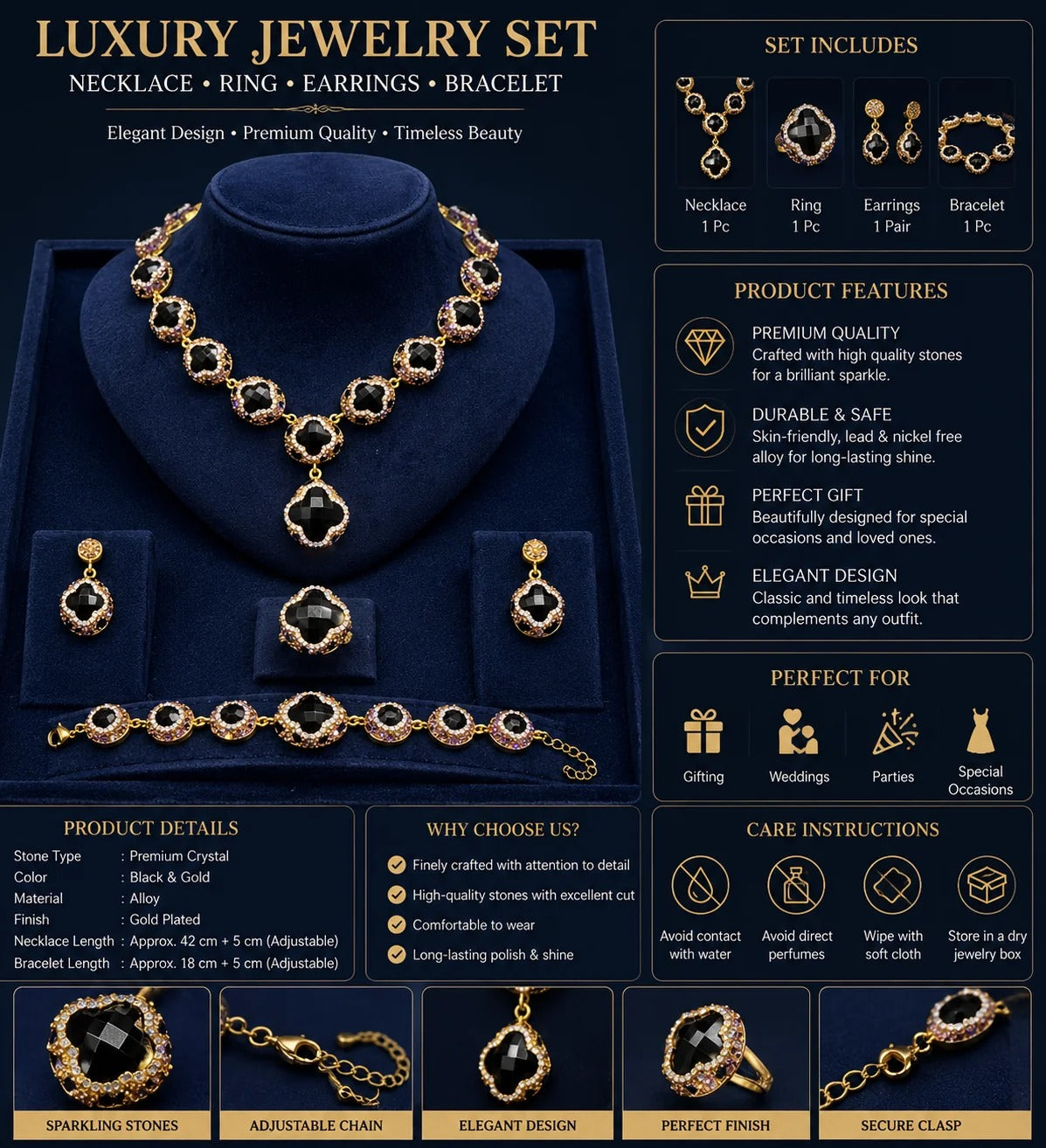 Luxury Vintage Jewelry Set